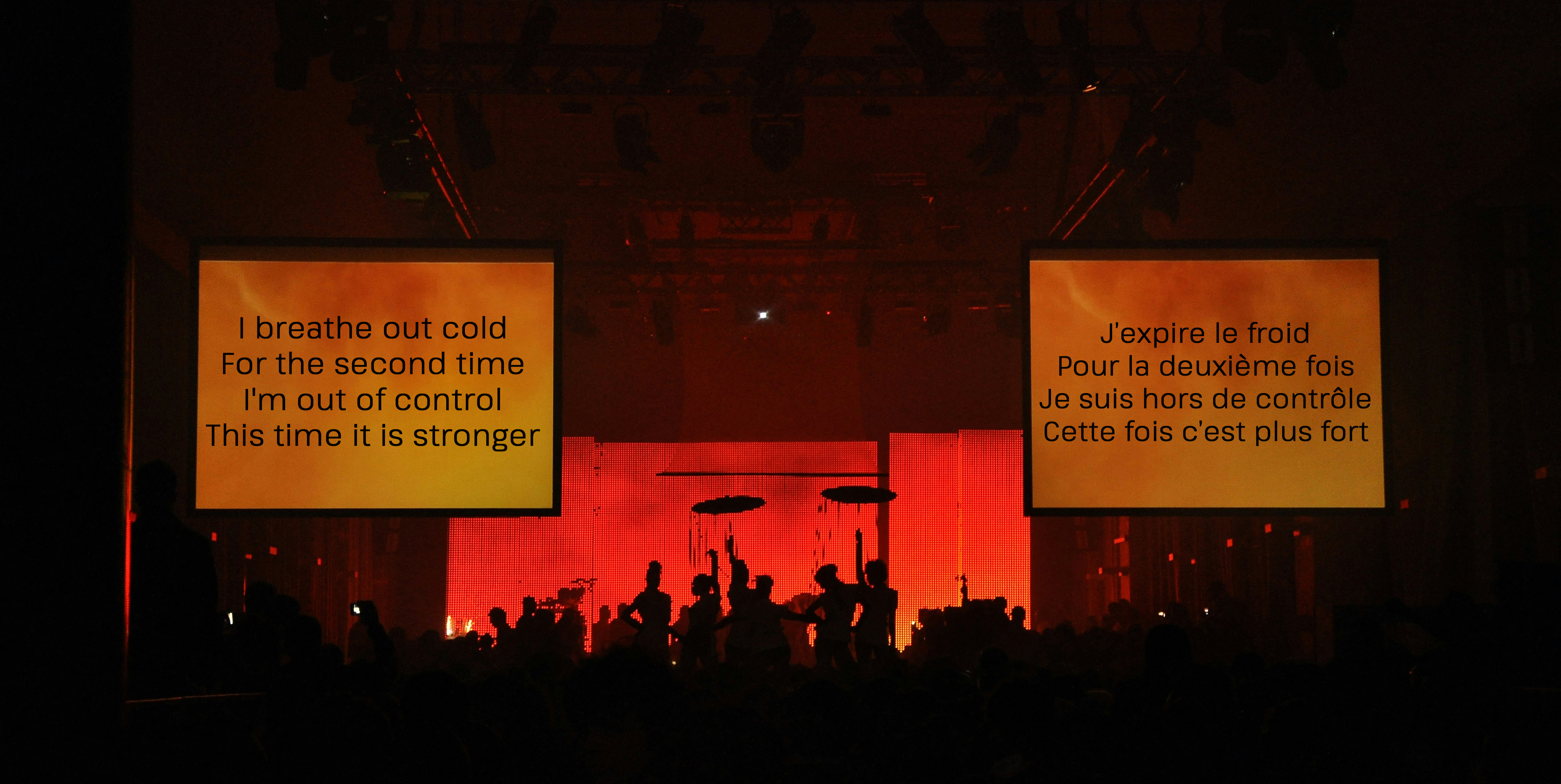 Language accessibility in live performances