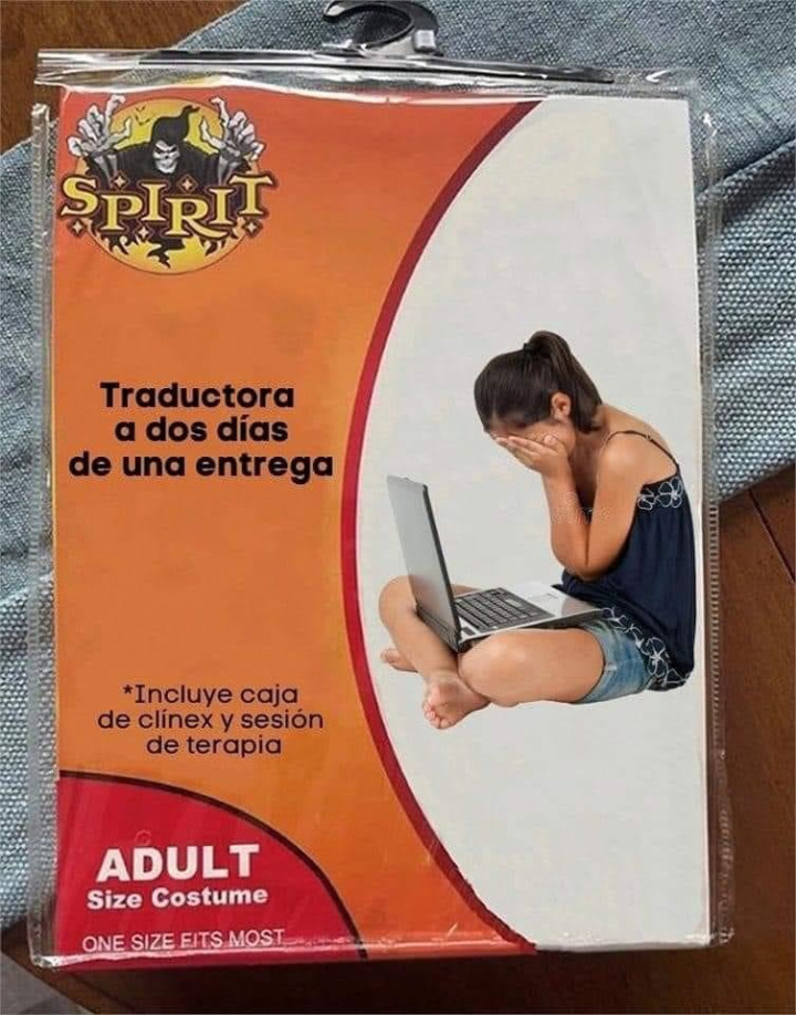 Traductora a dos días de una entrega