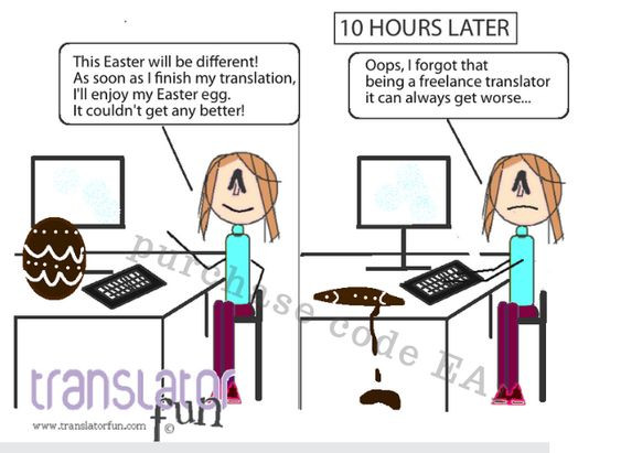 A translator during Easter