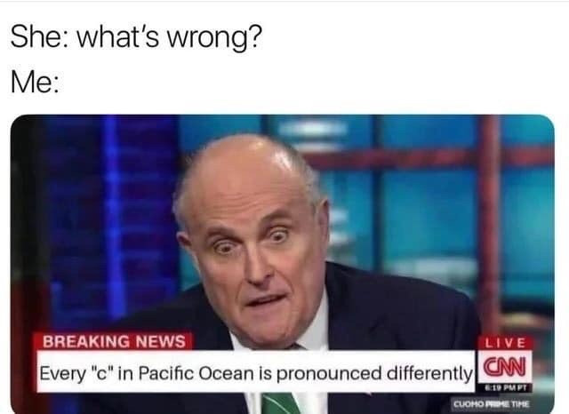 Every C in Pacific Ocean is pronounced differently