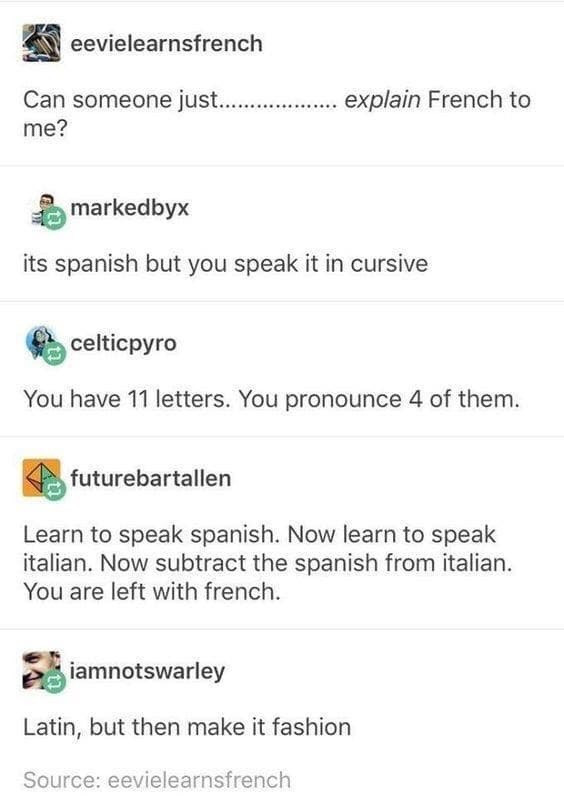 Explain French to me