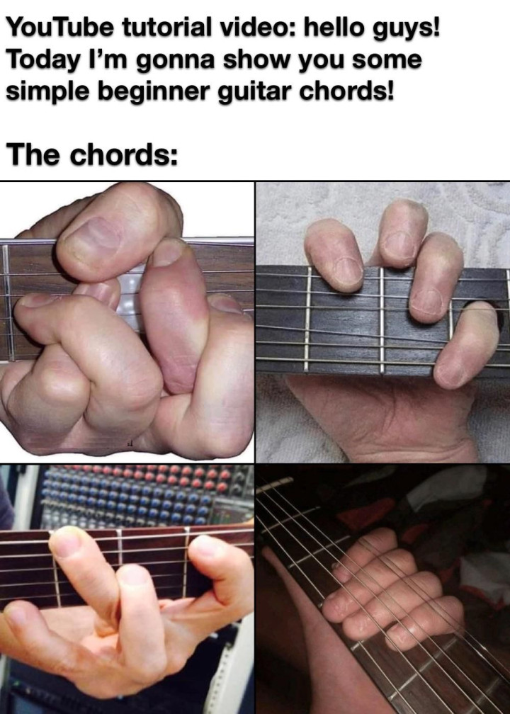 The chords in the tutorial video