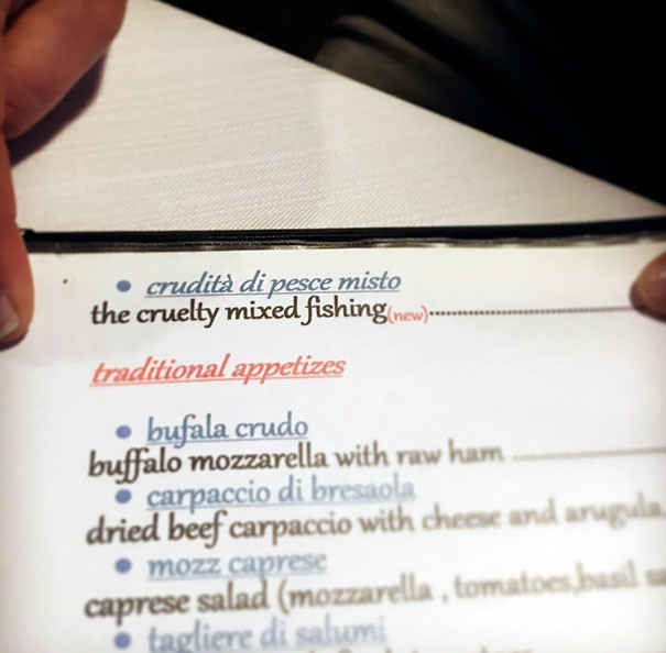 crudita di pesce misto / the cruelty mixed fishing