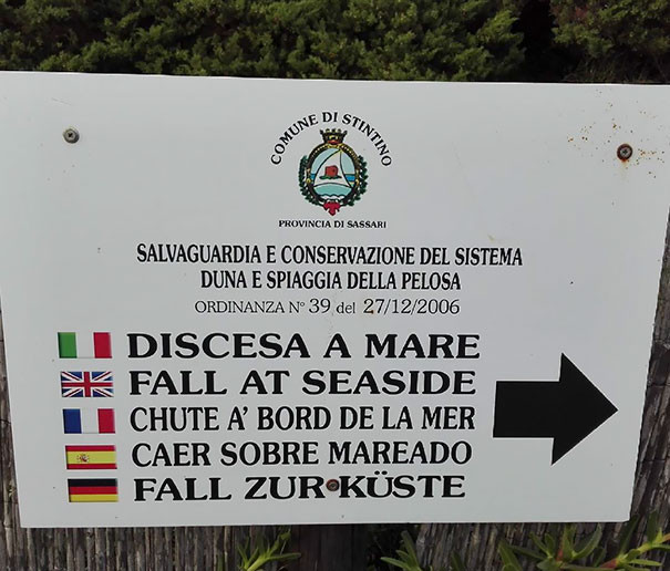 Discesa al mare / Fall at seaside / Chute a' bord de la mer